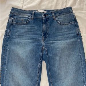 bedazzled zara jeans